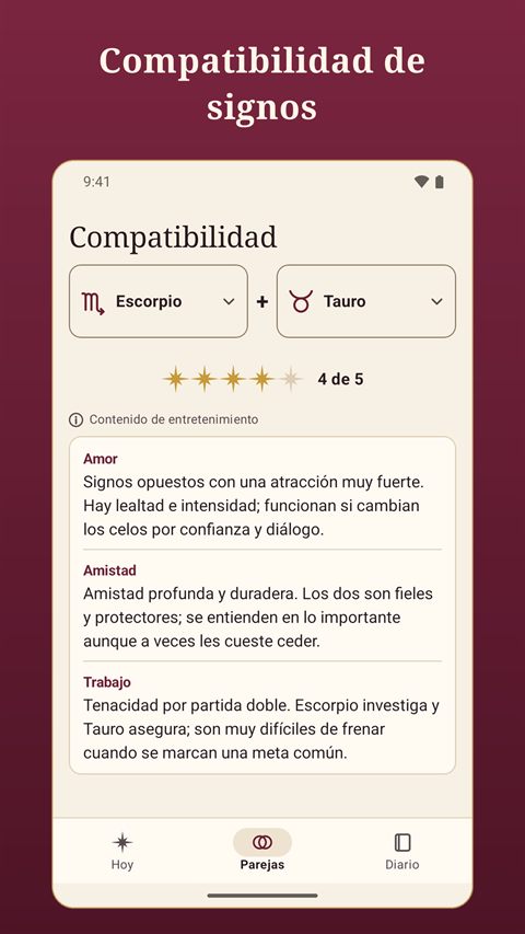 Compatibilidad de signos