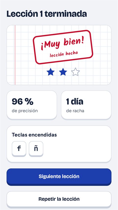 Resultado de una lección